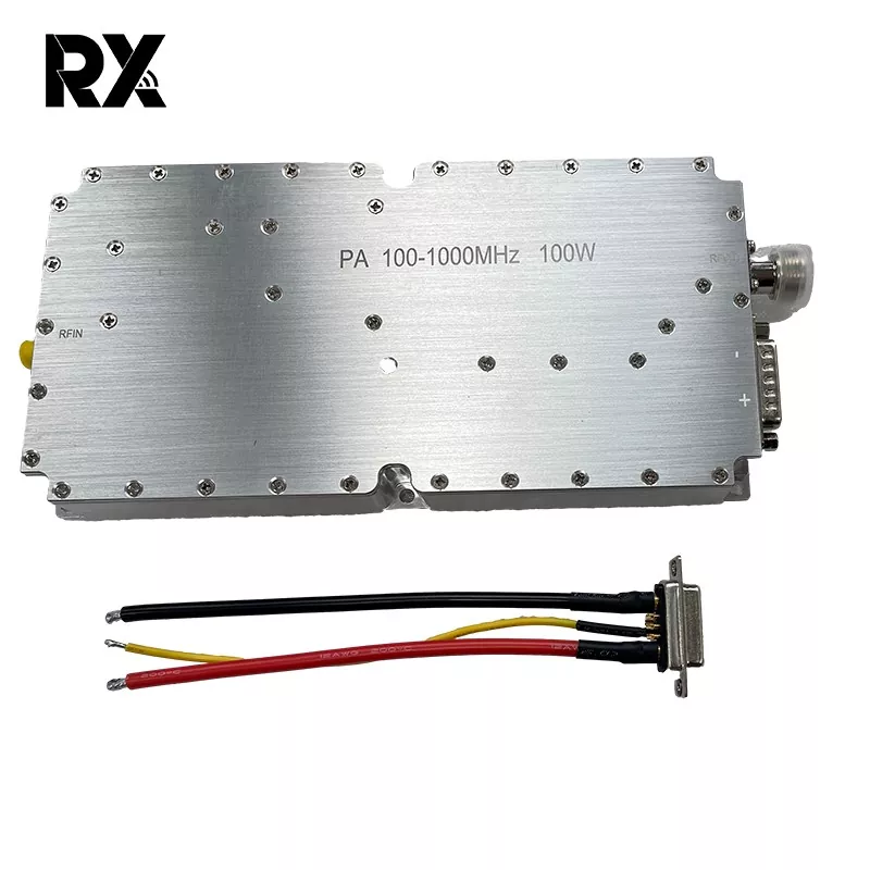 Tehokas 100W 100-1000MHz laajakaistainen tehovahvistin