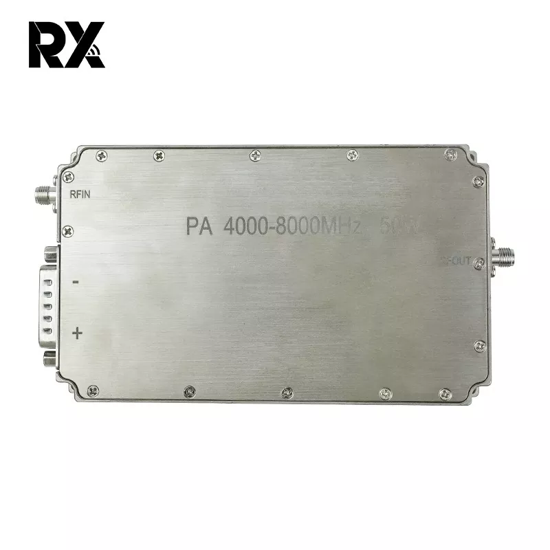 Ultralaajakaistainen C-kaistainen 4-8 GHz 50 W tehovahvistin RF-järjestelmä